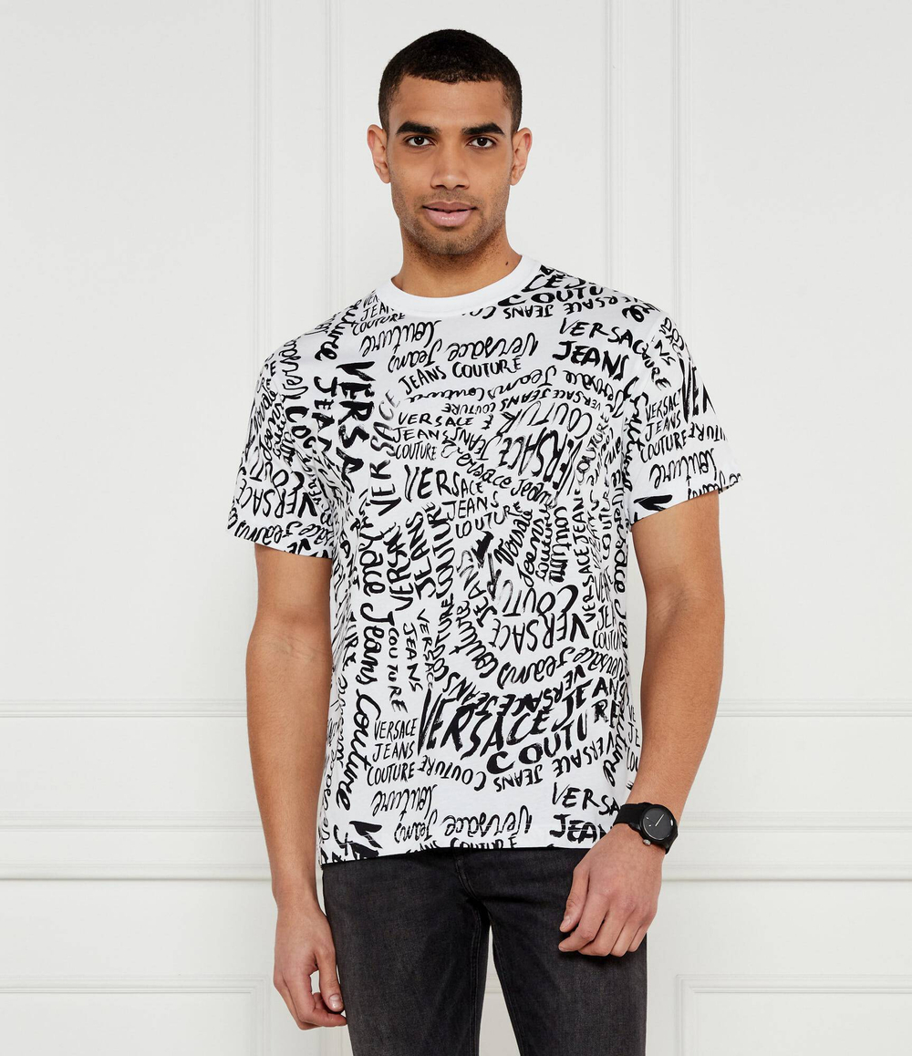 Футболка Logomania Versace Jeans Couture - белый(78GAH6R0JS440)