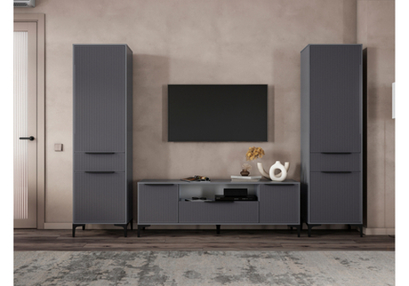 Готовая гостиная Woodville Иадама графит, графит софт  9