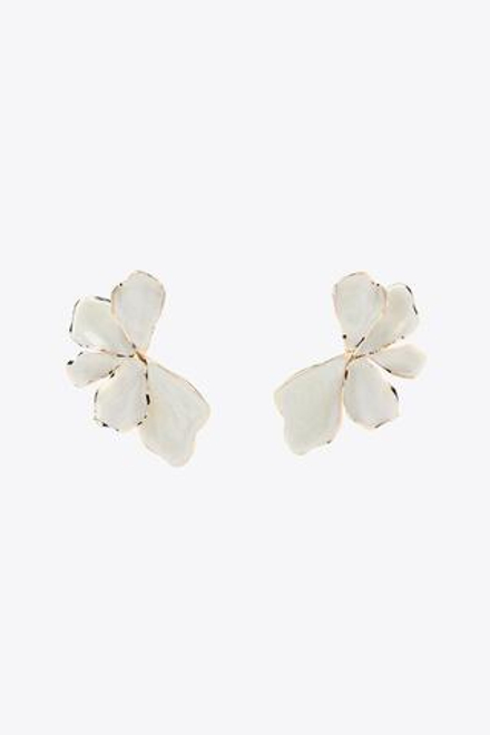 ZARA ЭМАЛИРОВАННЫЕ СЕРЬГИ-ВЕЕРА, ЗОЛОТИСТЫЙ