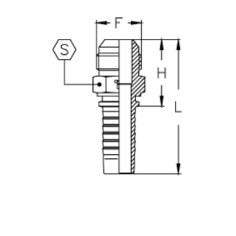 Фитинг DN 10 SAE J513 (Ш) 5/8