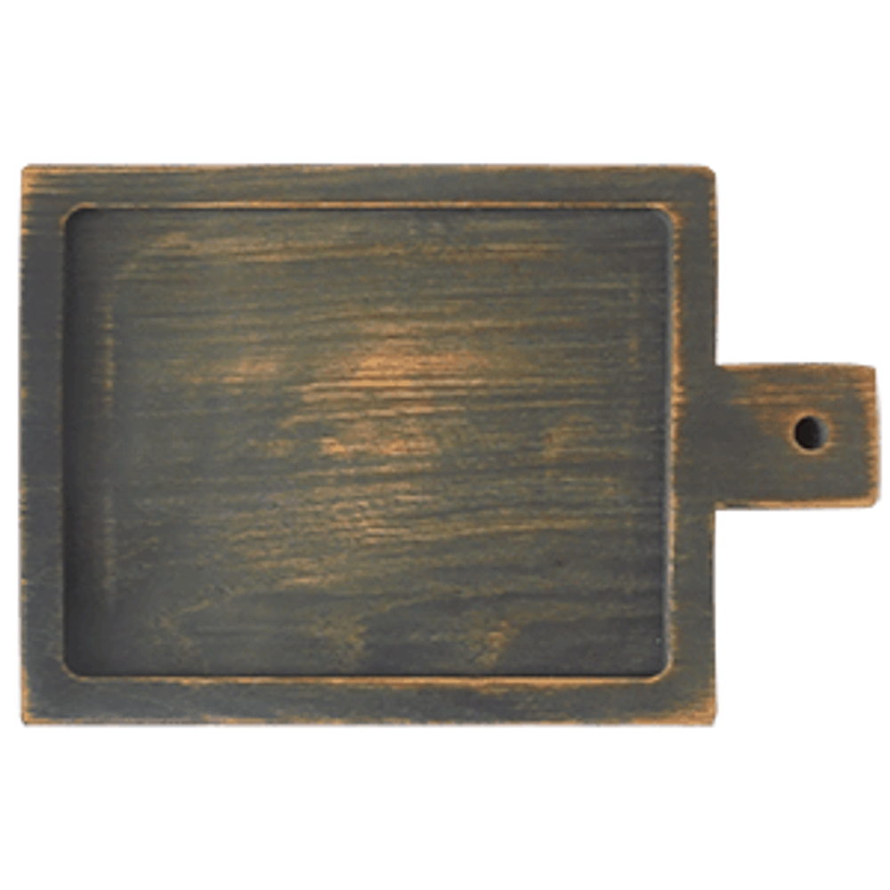 Доска для подачи с ручкой(6см) с выемкой дуб; H=25,L=240,B=200мм