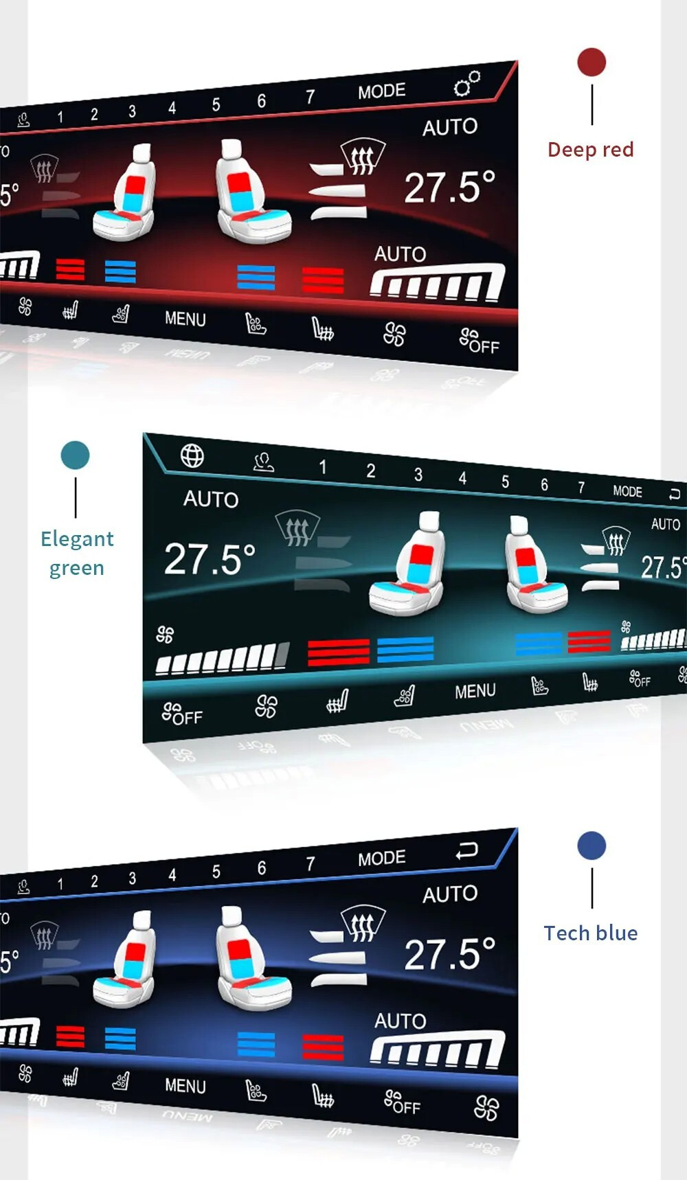 Сенсорная панель климата BMW X3 G01 2017-2023 - Carmedia ZF-2025-G01 c LCD (ЖК) экраном 8.8"