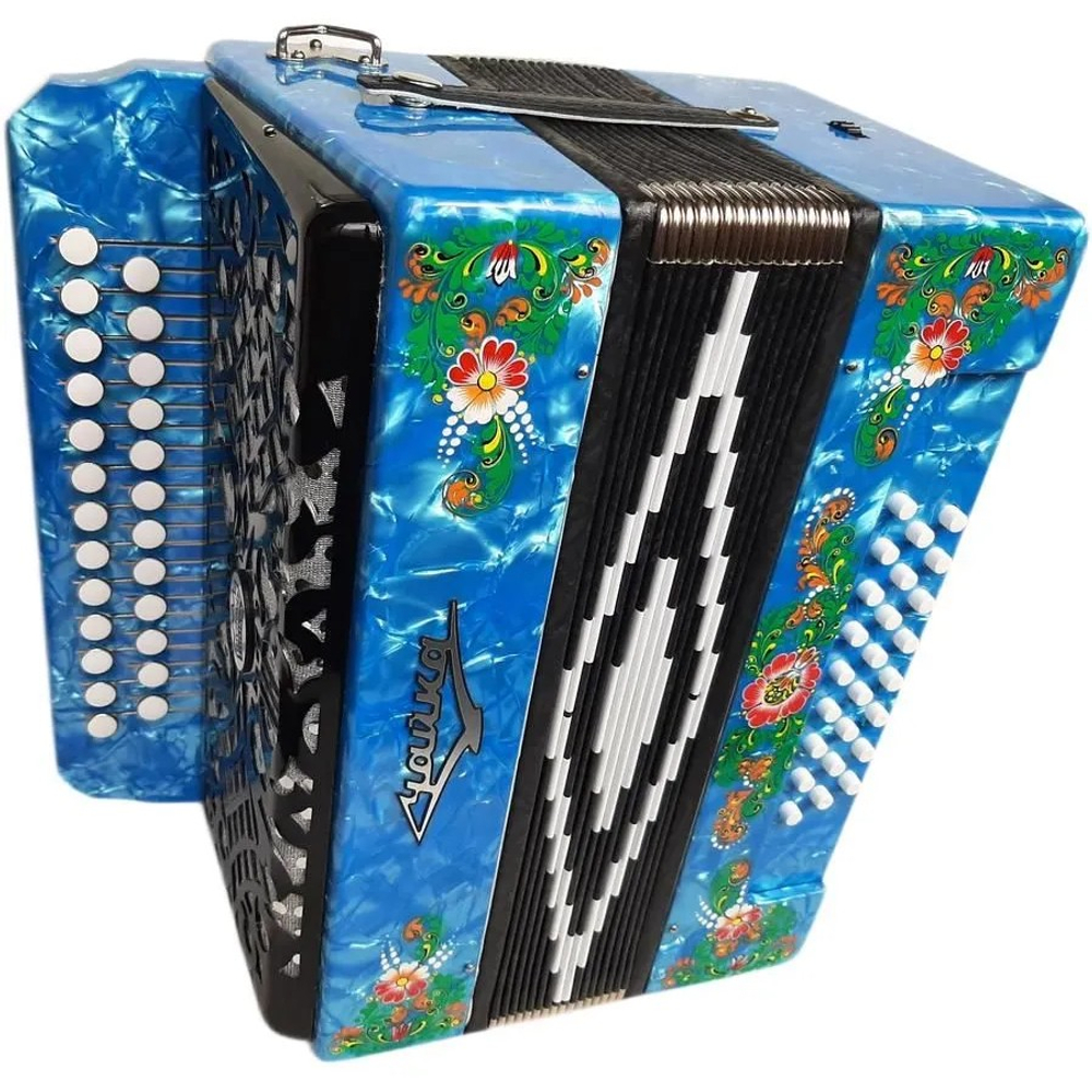 ГАРМОНЬ "ЧАЙКА-204" (S6ХL), ЦВЕТ ГОЛУБОЙ