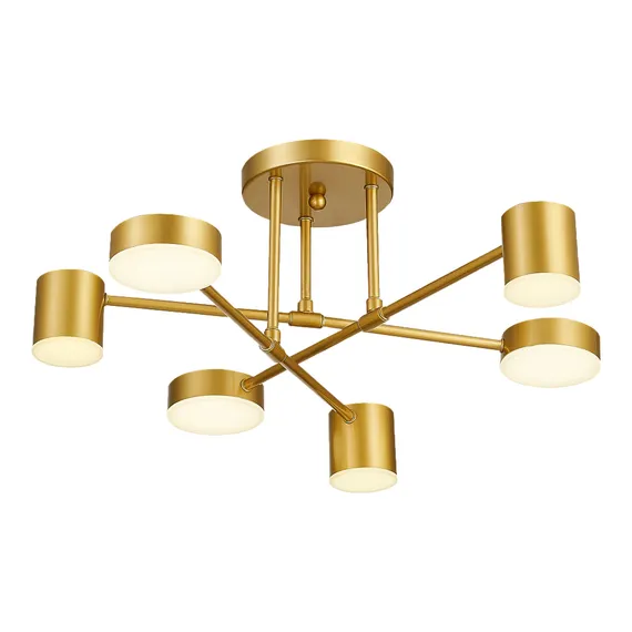 SLE201022-06 Светильник потолочный Золотистый/Золотистый LED 6*7W 4000K NOBEL