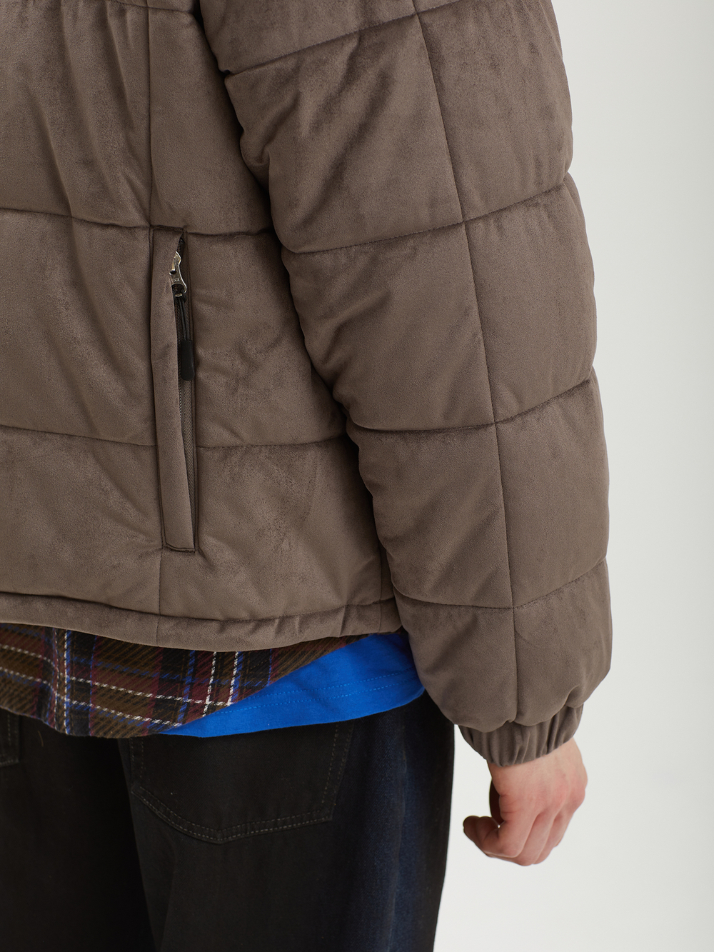 Мужская Куртка Faux Suede