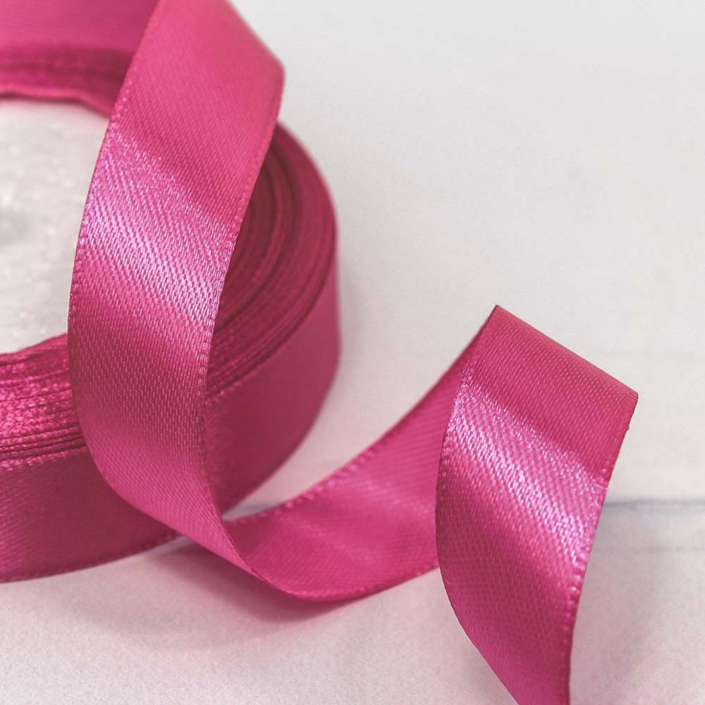Лента Атласная 2см х 28м Сатин (Розовый)