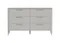 Комод Type 6 ящиков ширина 140 см (серо-бежевый)