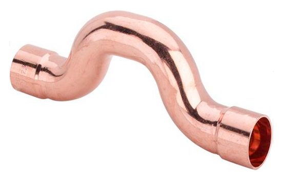 Viega обвод медный 18 мм. двухраструбный (серия 95085 медные фитинги под пайку)