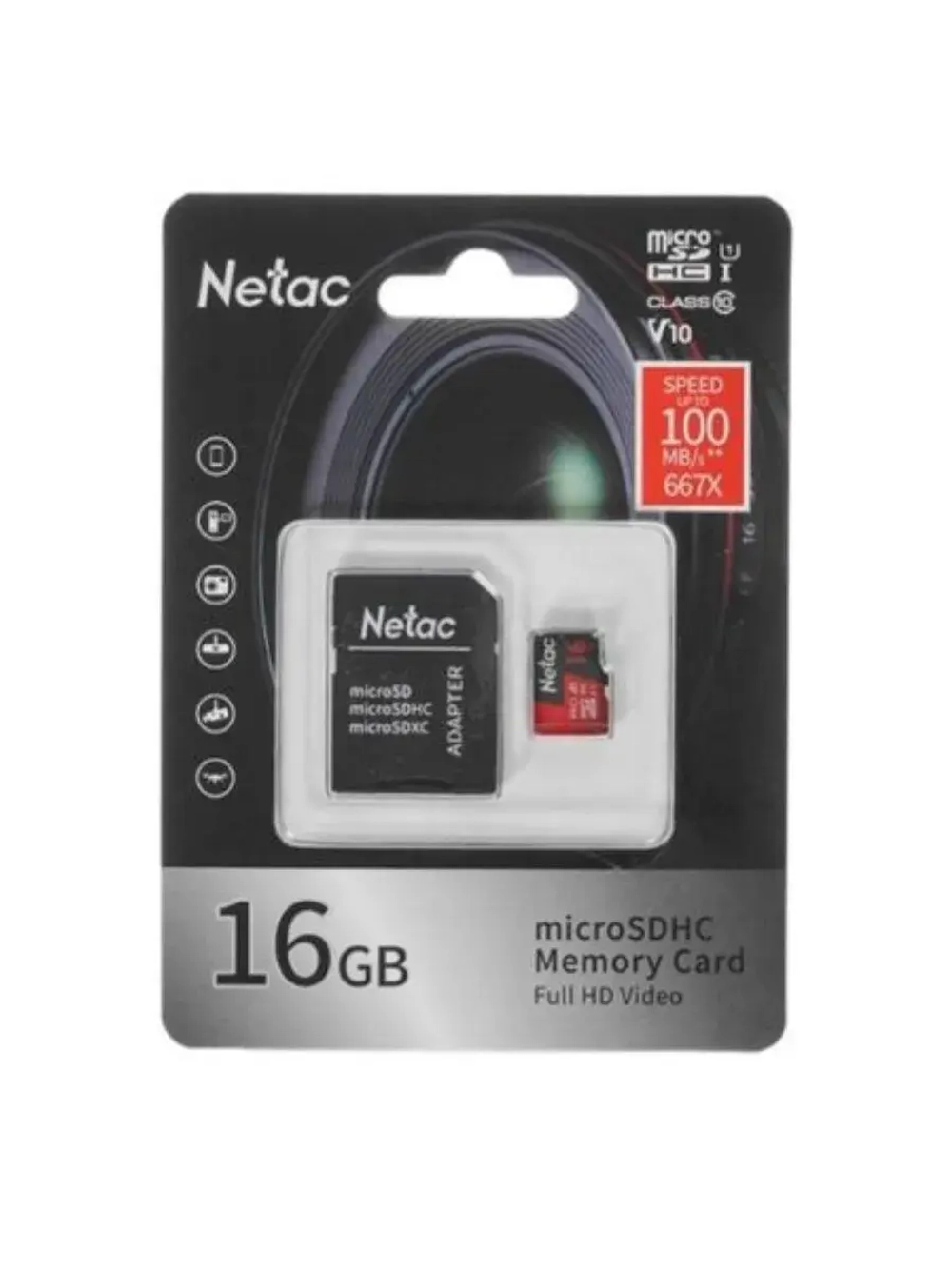 Карта памяти P500 PRO NT02P500PRO-016G-R microSDHC 16 ГБ