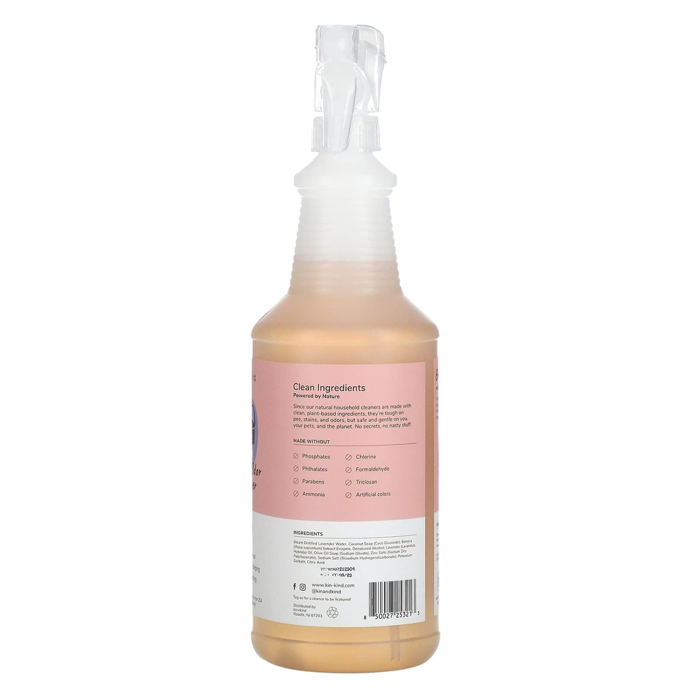 Kin+Kind, Kitty Litter, Cat Pee + Odor Destroyer, с цветочным ароматом, 354 мл (32 жидк. унц.)