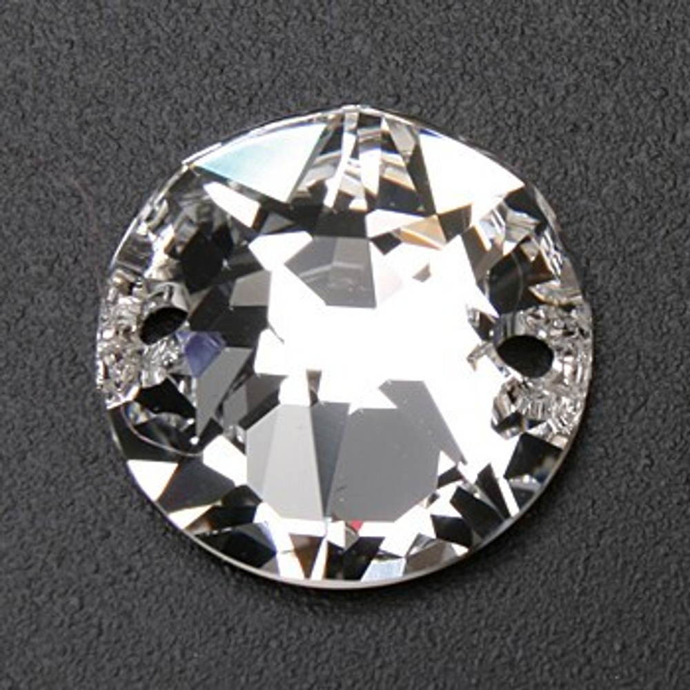 Стразы "Сваровски" Crystal 12 мм, кристалл  белый (crystal 001), 1 шт