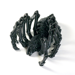 Тарантул, подвижный паук-скелетон, игрушка-антистресс 25 см., чёрный