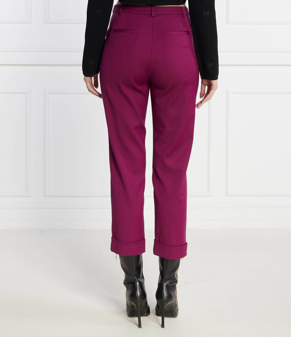 Хлопковые штаны Pinko - фиолетовый(102194 A1B3)