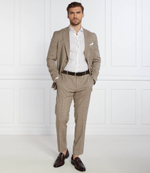 Льняная рубашка H-HANK BOSS BLACK - белый(50512876)