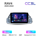 Teyes CC3L 9"для Toyota RAV4 2020-2022