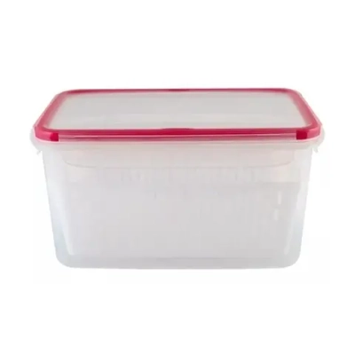 Контейнер с сеткой Экстра лок L 3,3л Красный (комплект 8 шт)