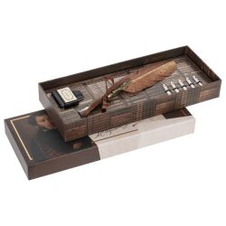 GAEM Набор подарочный: ручка перьевая, 5 наконечников, чернильница, L28 W11,5 H3,5 см