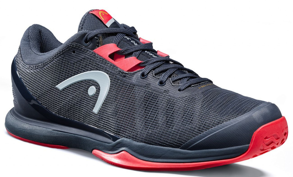 Мужские кроссовки теннисные Head Sprint Pro 3.0 Men - midnight navy/neon red