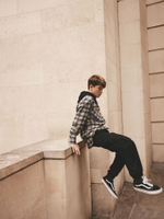 Рубашка с капюшоном для мальчика Next 904-815, Черный, Серый