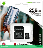 Карта памяти Kingston SDHC-micro 256GB (SDCS2/256GB)