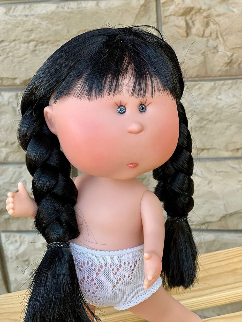 Кукла Nines виниловая 30см MIA BLACK без одежды (3000W36)