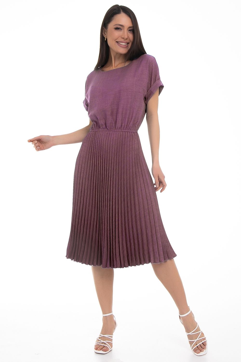 Платье Летнее  (гофре, вайолет) Diolche