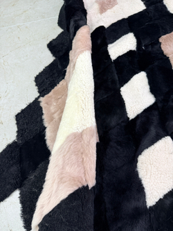 Покрывало меховое ковер из шкуры овчины
