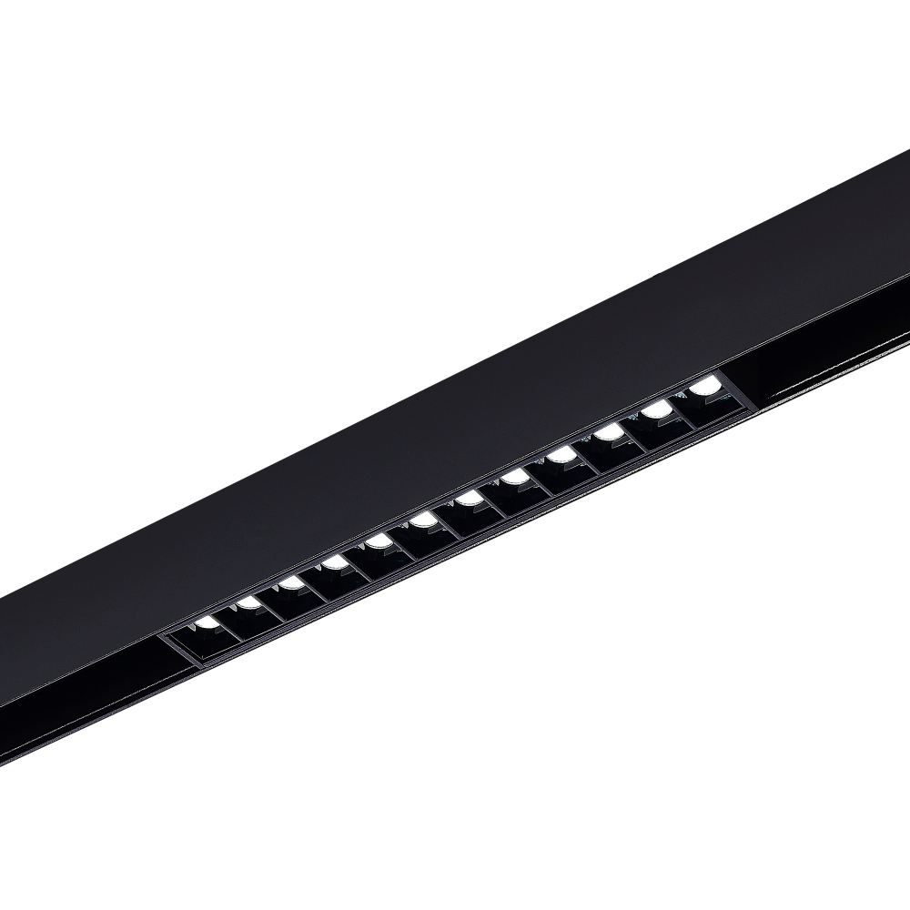 ST371.406.12 Магнитный трековый светильник SMART Черный LED 1*12W 2700K-6500K 1 080Lm Ra90 36° IP20 L220xW22xH25 48V