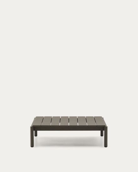 Журнальный столик Sorells из зеленого алюминия 89 x 91 см