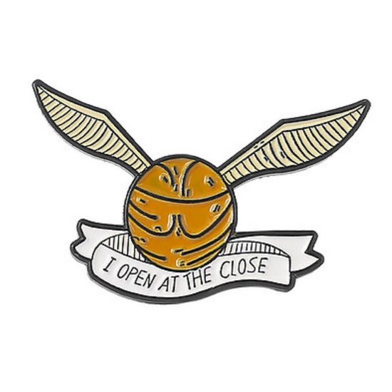 Значок металлический Гарри Поттер "Золотой снитч", р-р 1,5х2,8 см