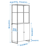 Книжный шкаф - JOSTEIN IKEA/ ЙОСТЕЙН ИКЕА,  180х81 см, белый
