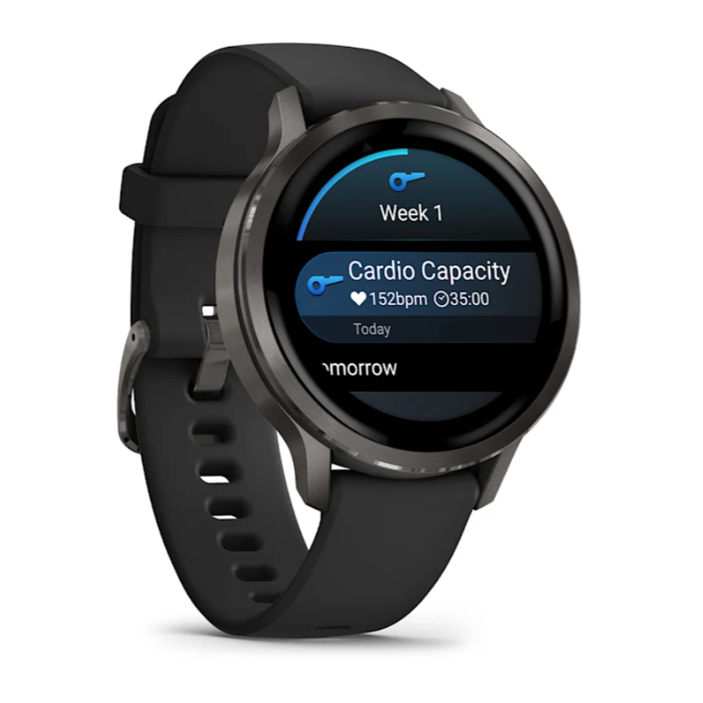 Смарт часы Garmin Venu 4 - 41мм Slate with Black Silicone Band