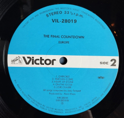 Винтажная виниловая пластинка LP Europe The Final Countdown (Japan 1976) (No Obi)