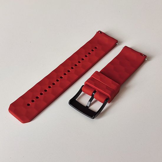 Ремешок Ranger 24 мм для Suunto 9 Baro, Suunto 7, Suunto Spartan Sport силиконовый быстросъемный (Красный)