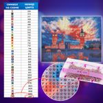 Картина стразами (алмазная мозаика) 40х50 см, ОСТРОВ СОКРОВИЩ "Небо Лондона", на подрамнике, 662592