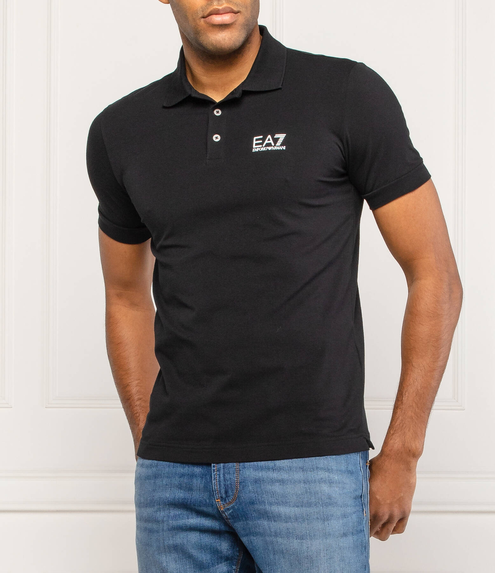 Поло EA7 - черный(8NPF04 PJM5Z)