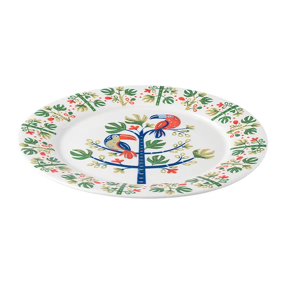 Набор тарелок toucan из коллекции birds of paradise в подарочной упаковке, D28 см, 2 шт.