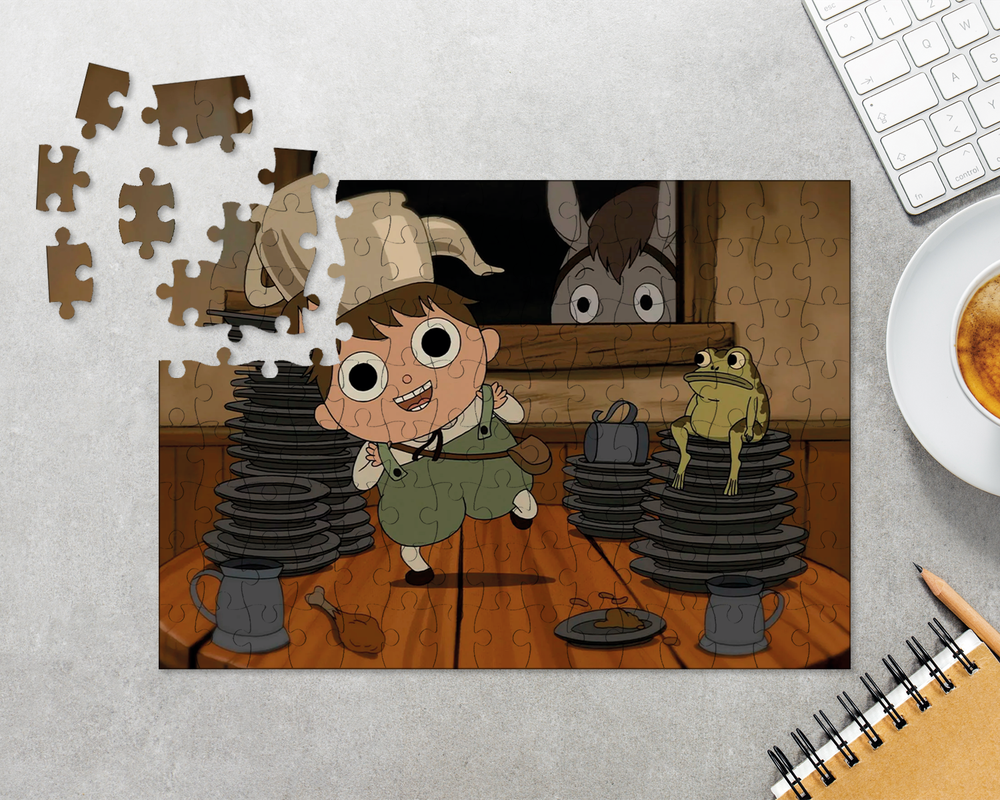 Пазл Грегори Танцует На Столе По Ту Сторону Изгороди Over the Garden Wall