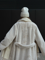 Шуба Lux макси белый