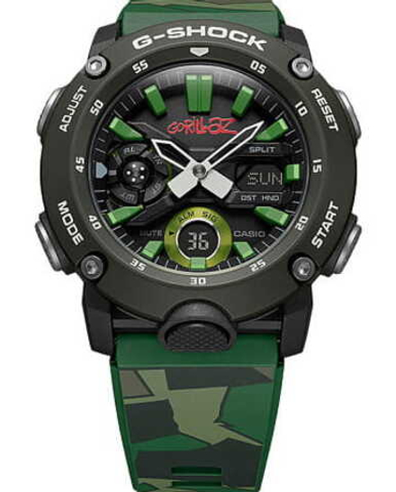 Часы Casio G-Shock x Gorillaz GA-2000GZ-3A