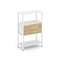 Shelf System Односекционный стеллаж трехярусный с ящиками SN.STM-312 Белый/Тиквуд Светлый/Металл Бел