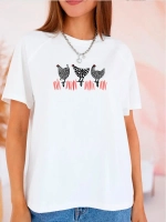 Футболка больших размеров с принтом