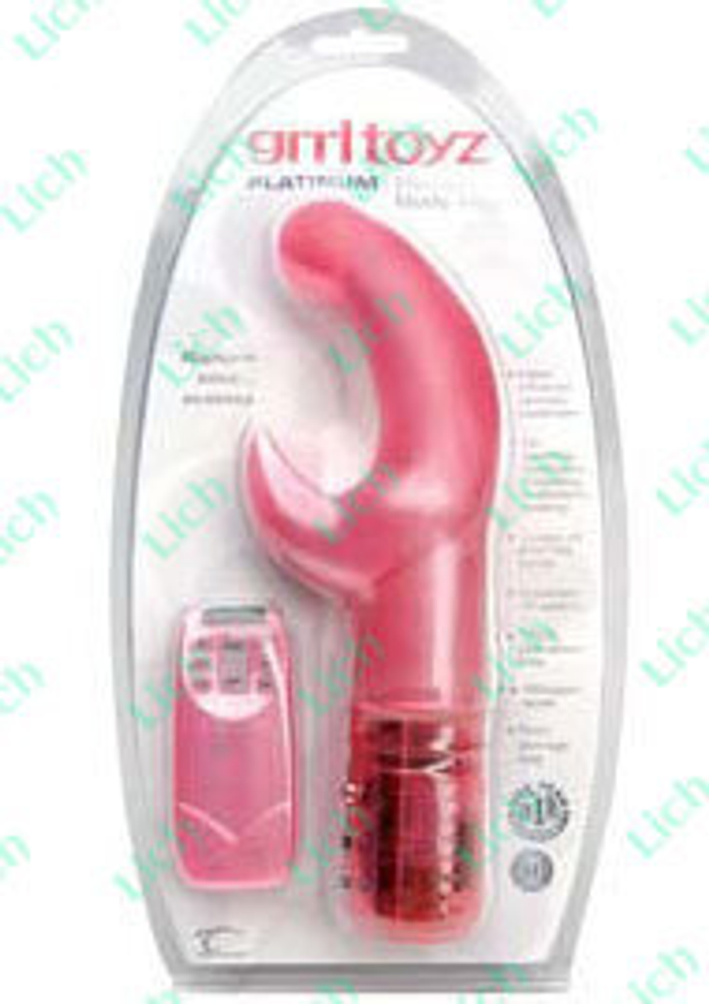 Розовый вибростимулятор точки G, предверия влагалища и клитора