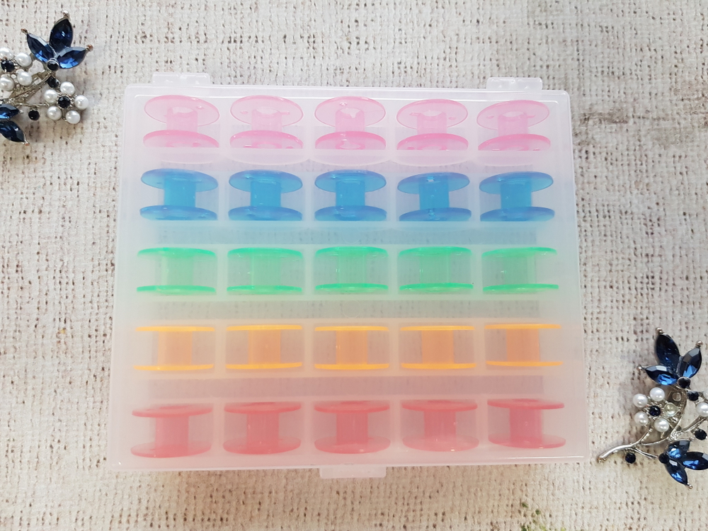 Набор шпульки пластиковые ассорти