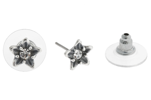 "Лудезия-Фиоре" серьги в серебряном покрытии из коллекции "Tenerezza" от Jenavi  с замком пусеты