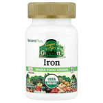 NaturesPlus, Source of Life Garden®, железо, 30 веганских капсул (18 мг в 1 капсуле)