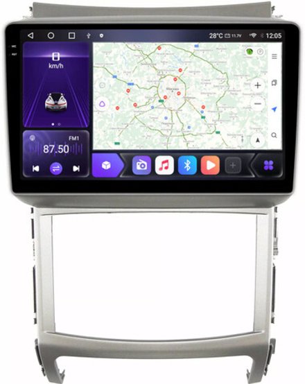 Магнитола для Hyundai ix55 2009-2013 - Carmedia OL-9766 QLed+2K, Android 12, TS10,  CarPlay, 4G SIM-слот