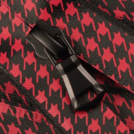 Молния витая неразъёмная водонепроницаемая Т5, 18см, слайдер G30, цвет черный+красный матовый