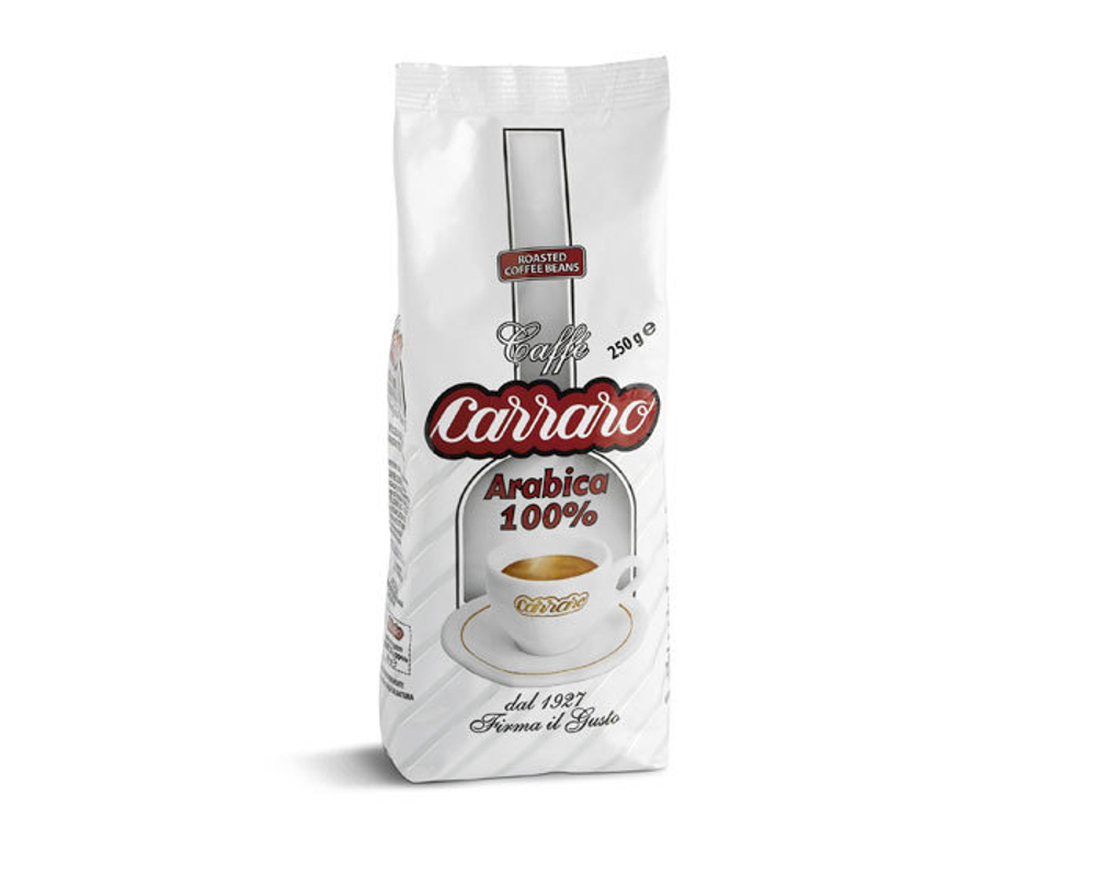 Кофе в зернах Carraro Arabica 100%, 250 г (Карраро)