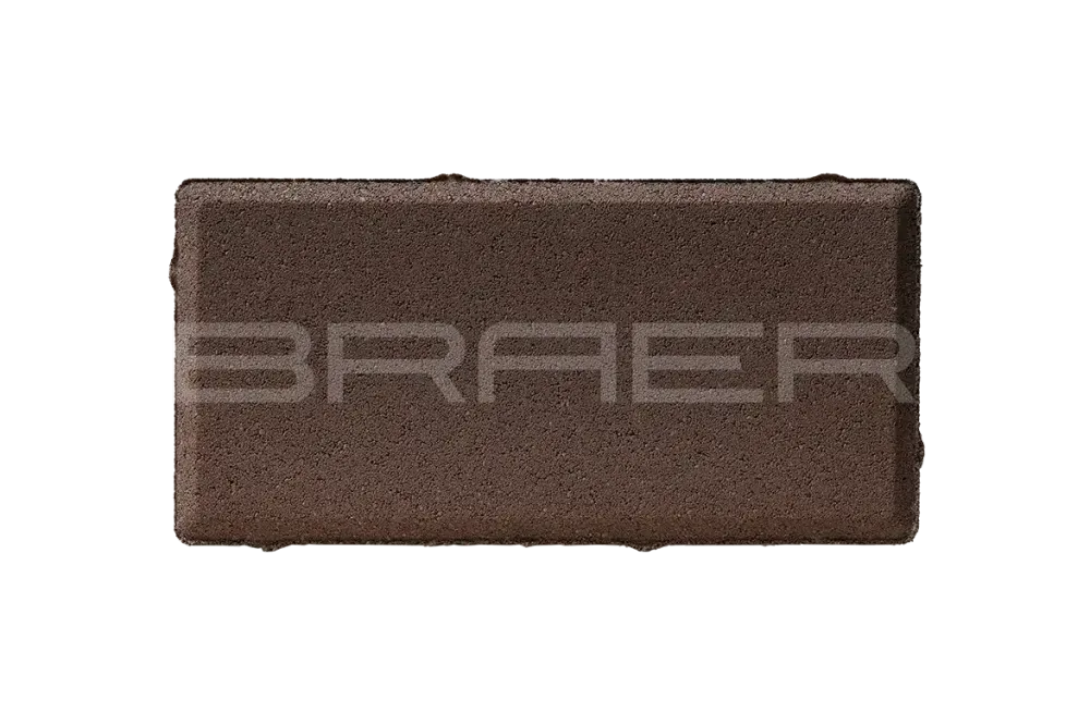 Тротуарная плитка Braer Прямоугольник, Коричневый, 40 мм